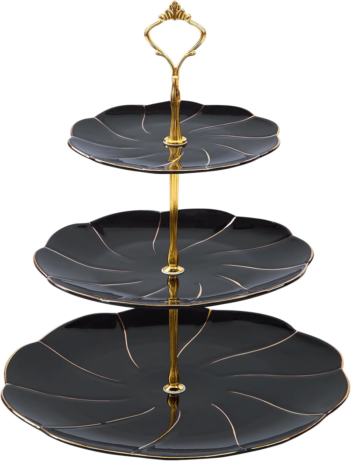 Set 22 Pzas Té Porcelana Soporte Cupcakes 3 Niveles