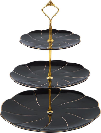 Set 22 Pzas Té Porcelana Soporte Cupcakes 3 Niveles