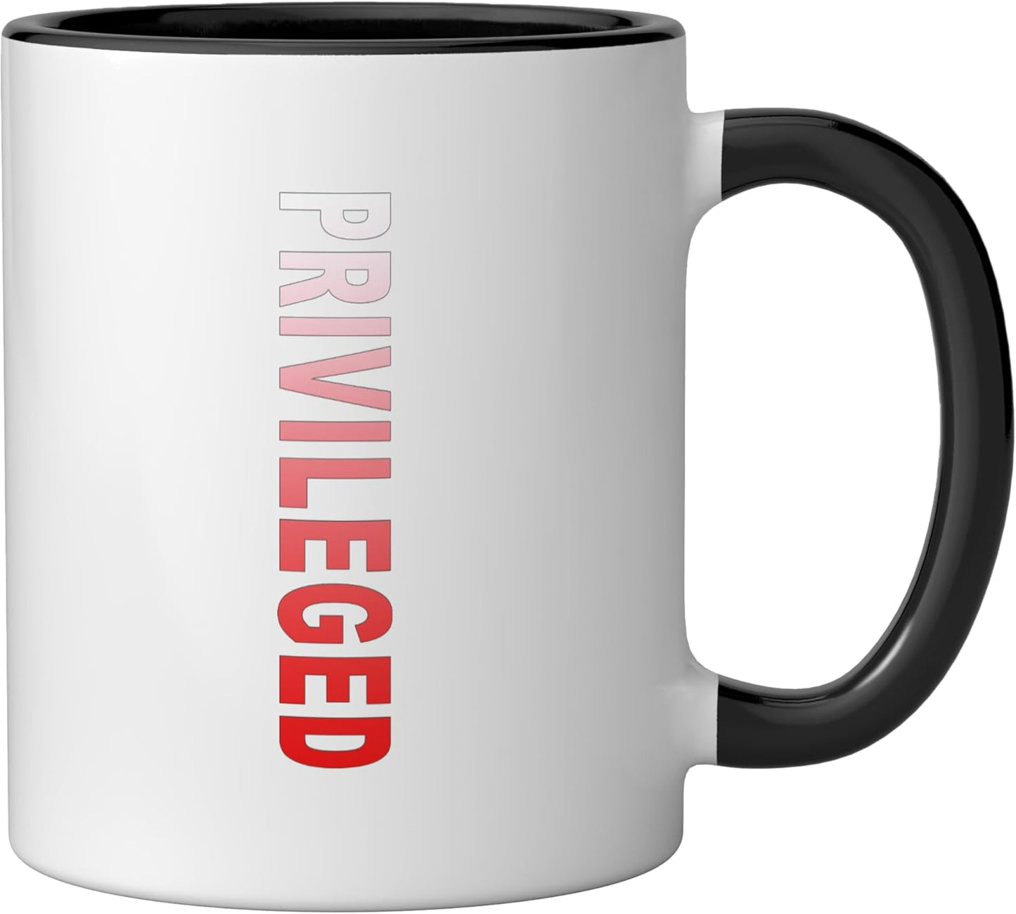Taza Cerámica Grafica Roja Negro Blanco