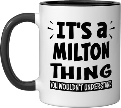Taza cerámica Milton Lovers Thing You Wouldn't Understand negra/blanca