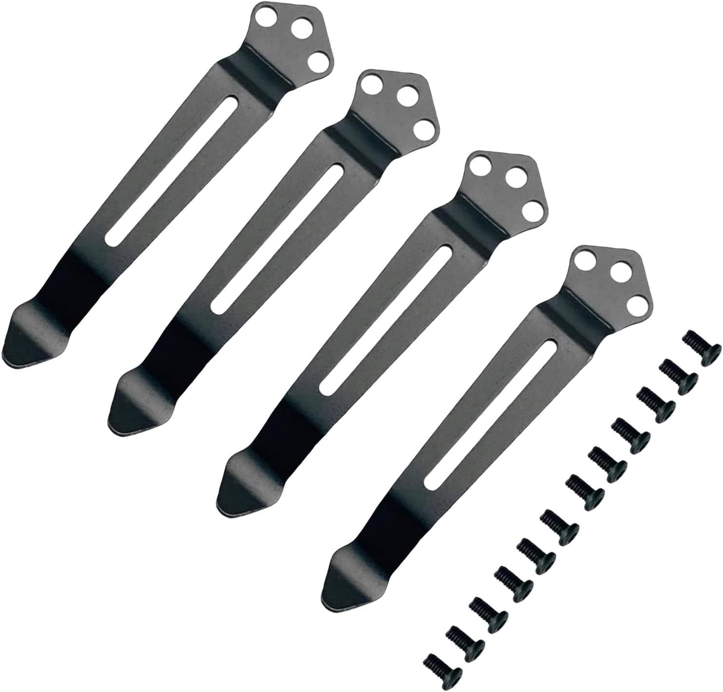 Paquete de 4 clips de repuesto para cuchillos de bolsillo negro compatibles con Benchmade 535