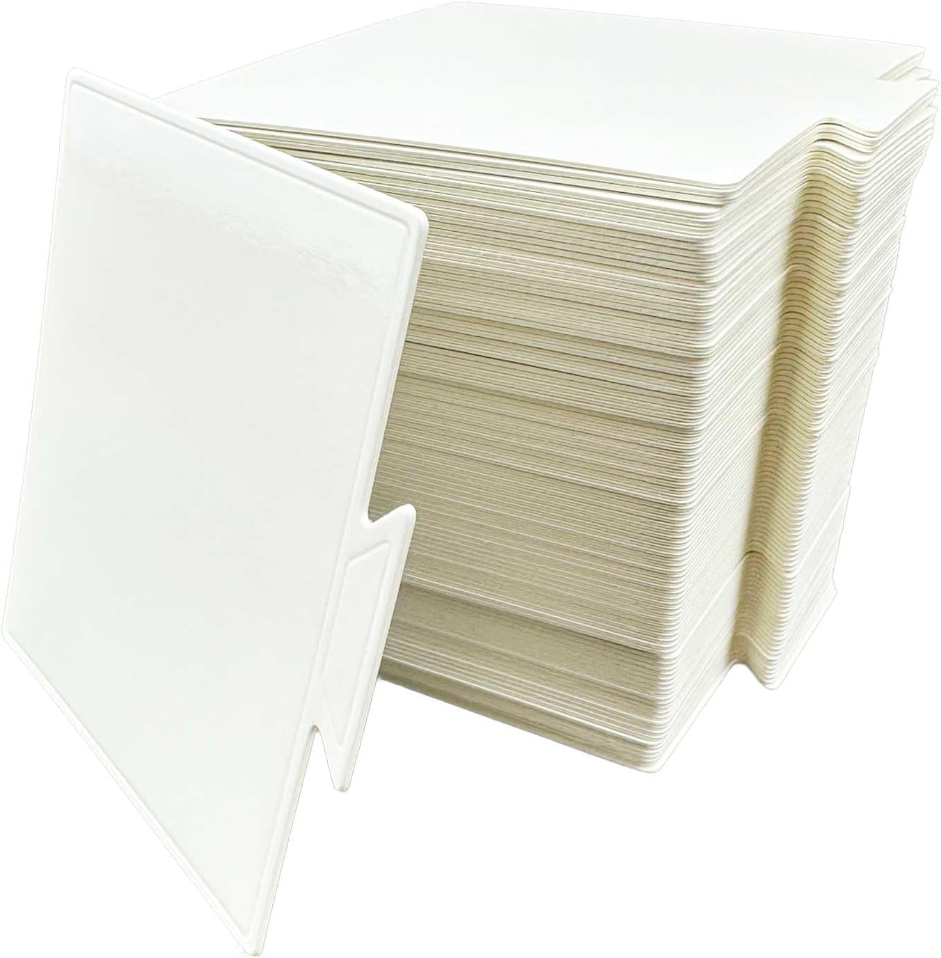100 mini tablas para tartas de cartón resistente 3.3 x 3.6"