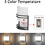 Aplique LED pared 15W 3000-5000K negro mate