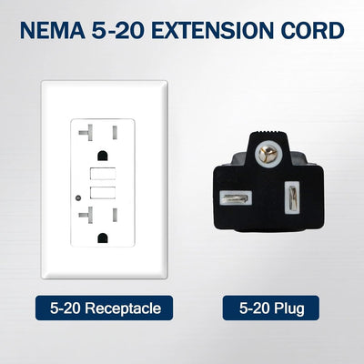 Cable extensión exterior 10x15pies enchufe T-Blade 250V amarillo