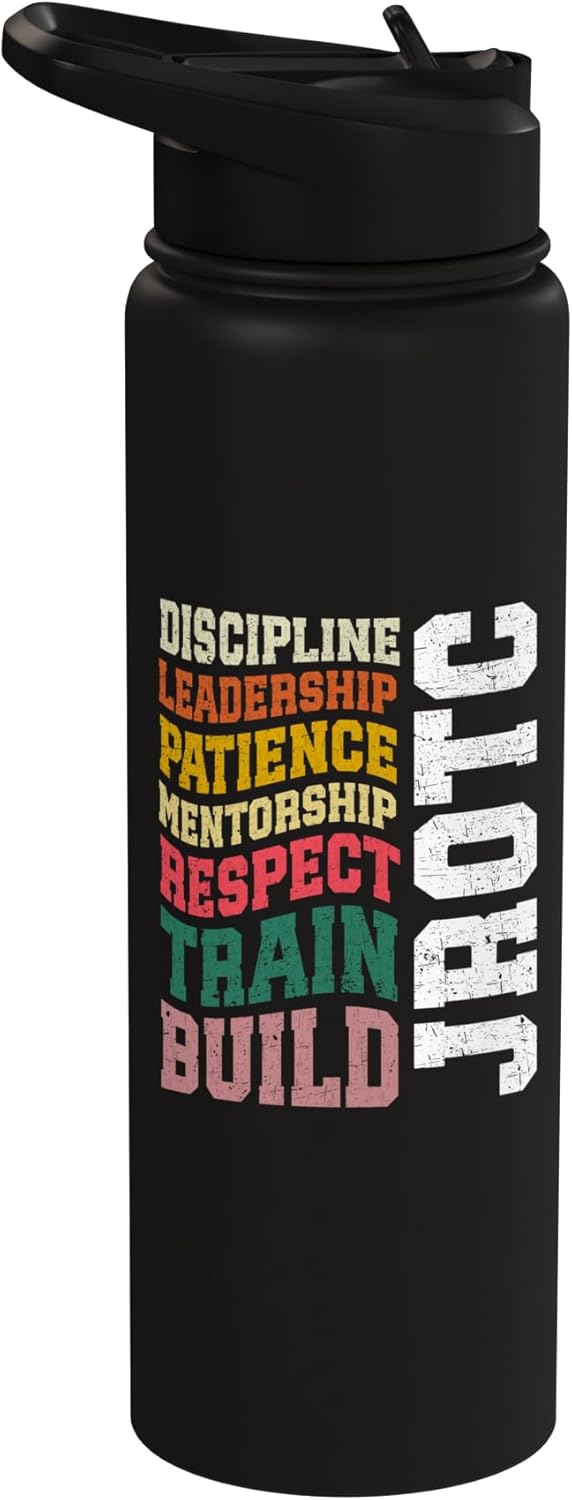 Botella de agua aislada de acero inoxidable JROTC