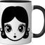 Taza Cerámica Virgo Astronomía Negro/Blanco