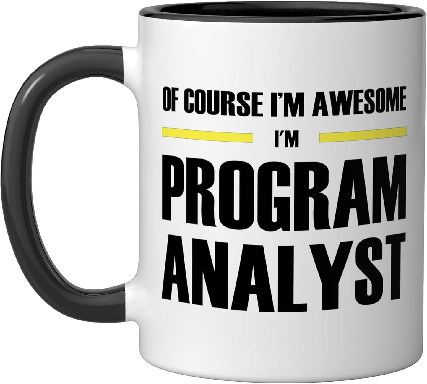 Taza Cerámica para Analista Programa Negro/Blanco