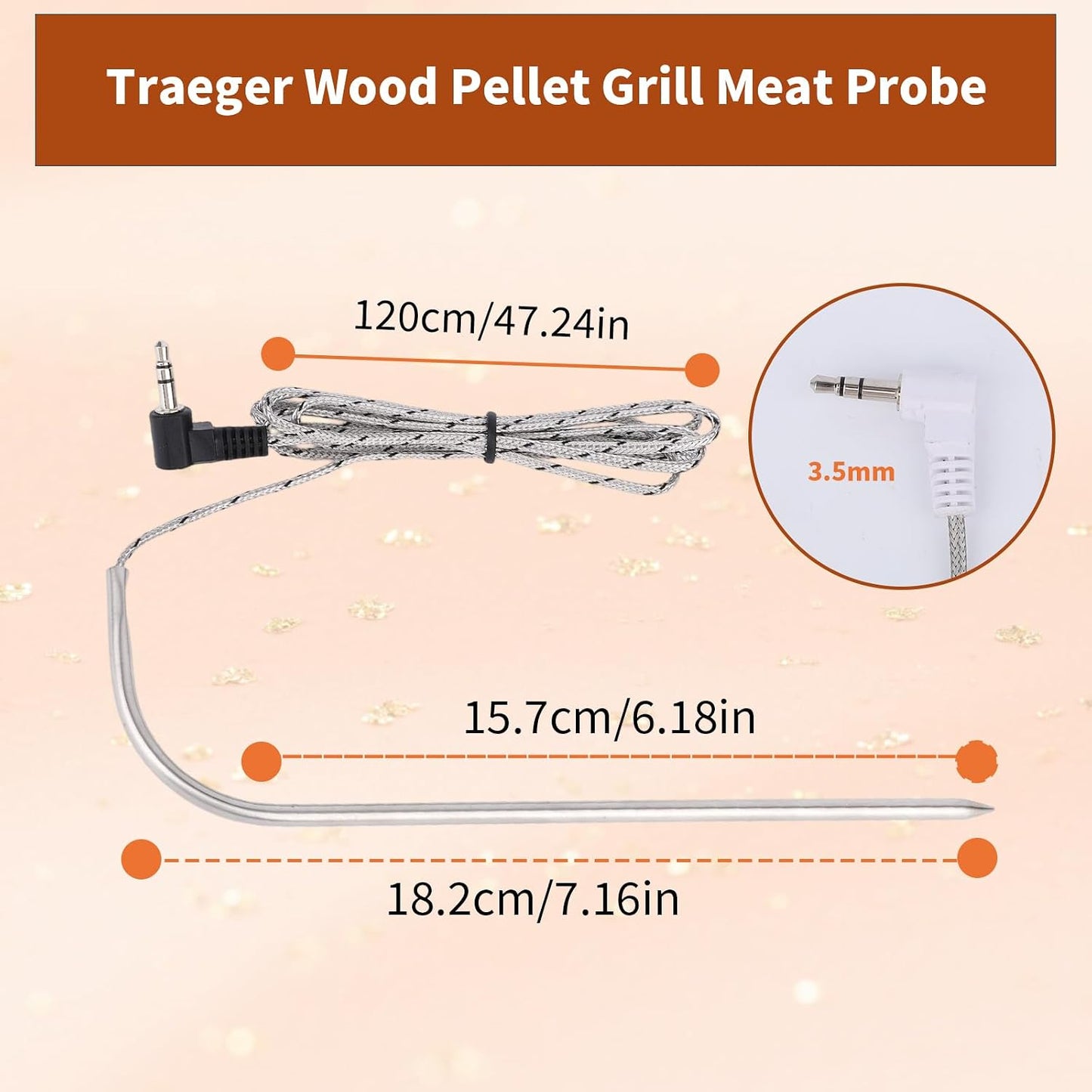 2 sondas temperatura carne comp Traeger Woodridge