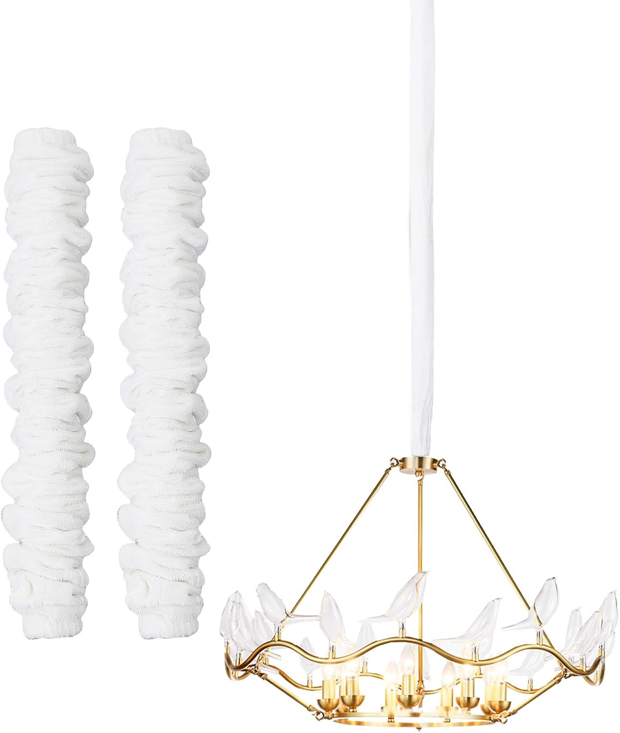 2 Fundas Cable Tela Araña Blanca y Terri 31.5pulg