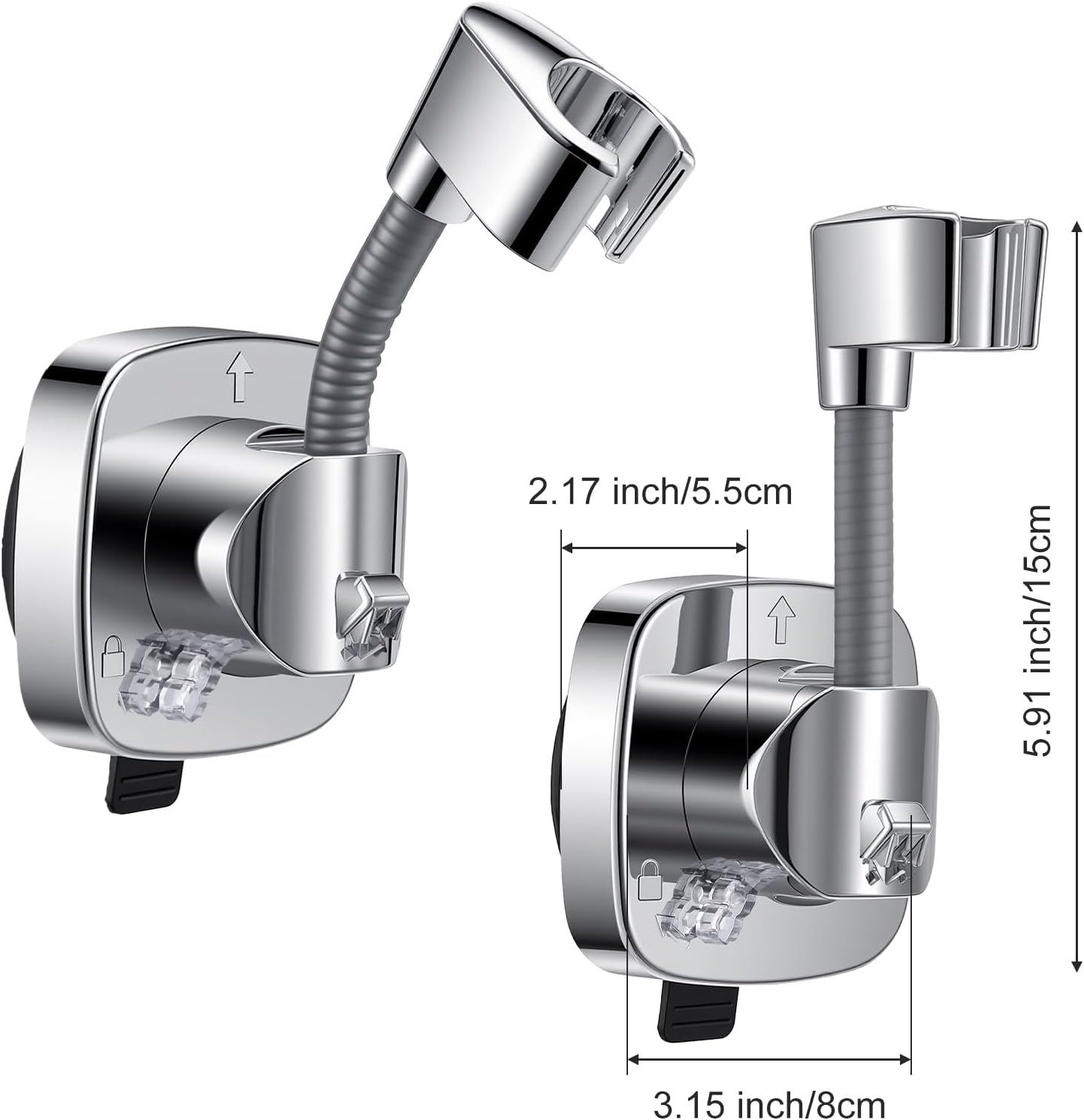Soporte ducha ventosa brazo ajustable para baño cocina