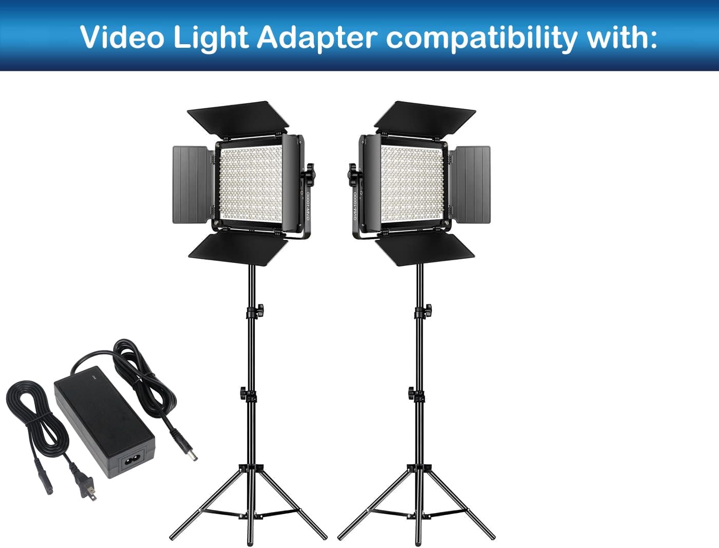 Adaptador 15V para luz video GVM Great Videq Maker XMX-6501EPT