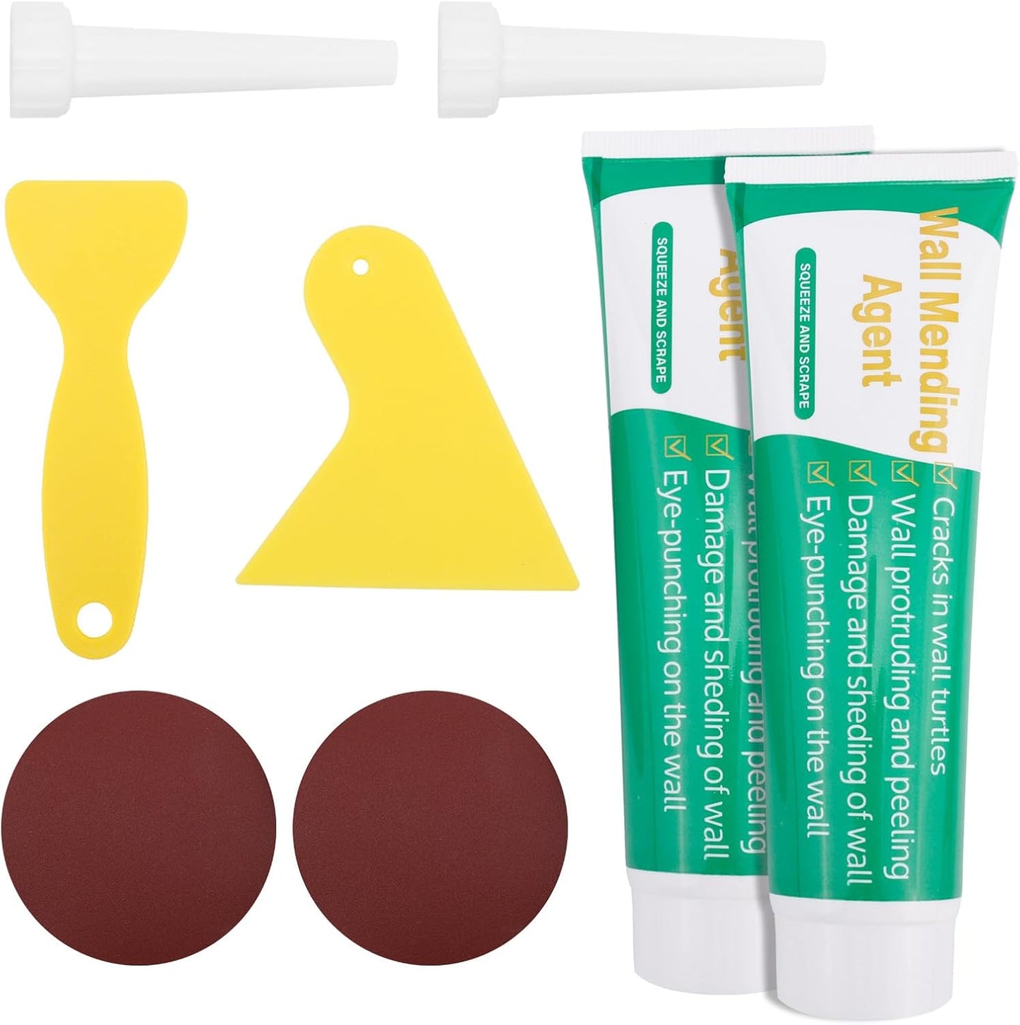 Kit reparación yeso con raspador lijadora y extensor boquilla