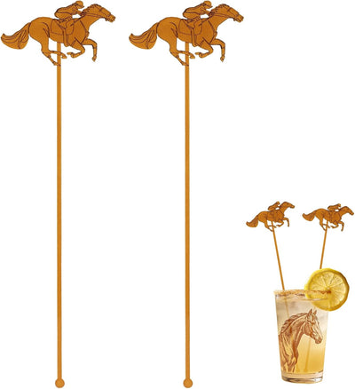 40 agitadores de cóctel Derby, 7.9x2.4 in, palillos de alta calidad para fiestas
