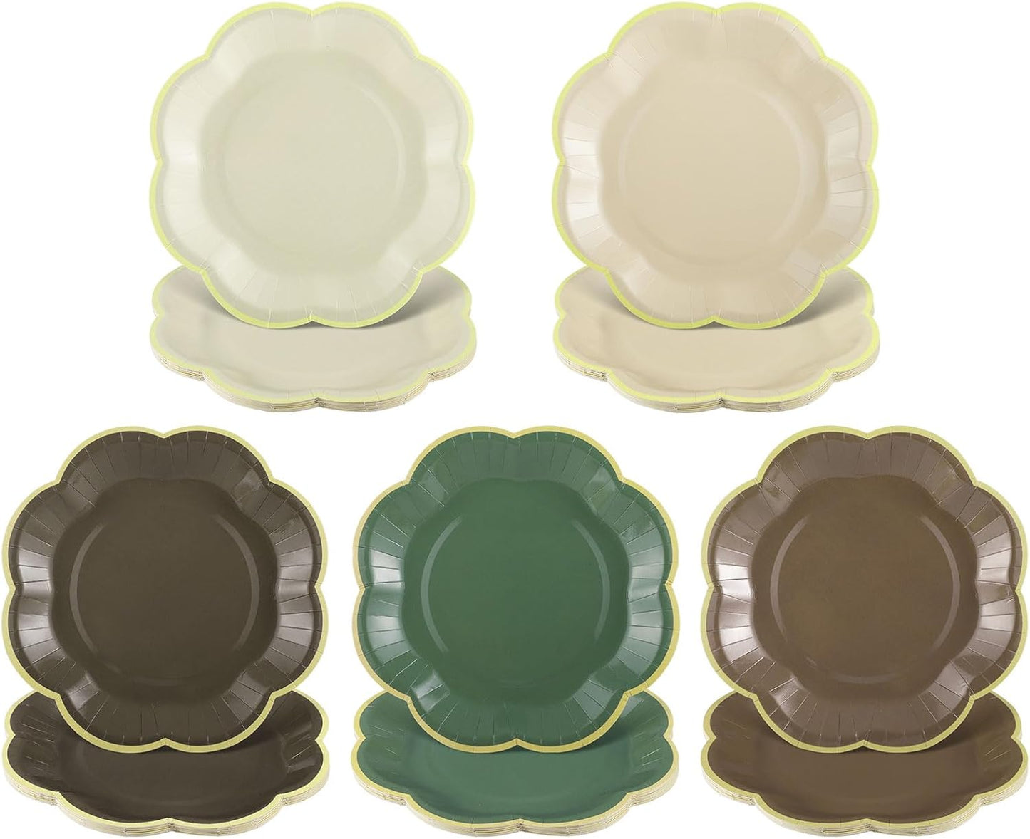 Servilletas boho y platos de fiesta para bebé con motivos woodland