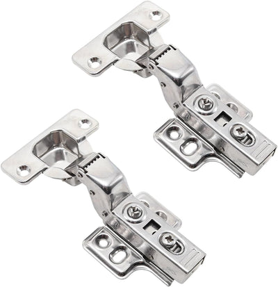 2 Bisagras Acero Inox Cierre Suave Ajustable