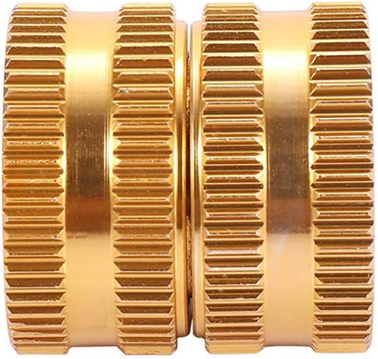 Manguera jardín conector rápido aluminio doble hembra giratorio