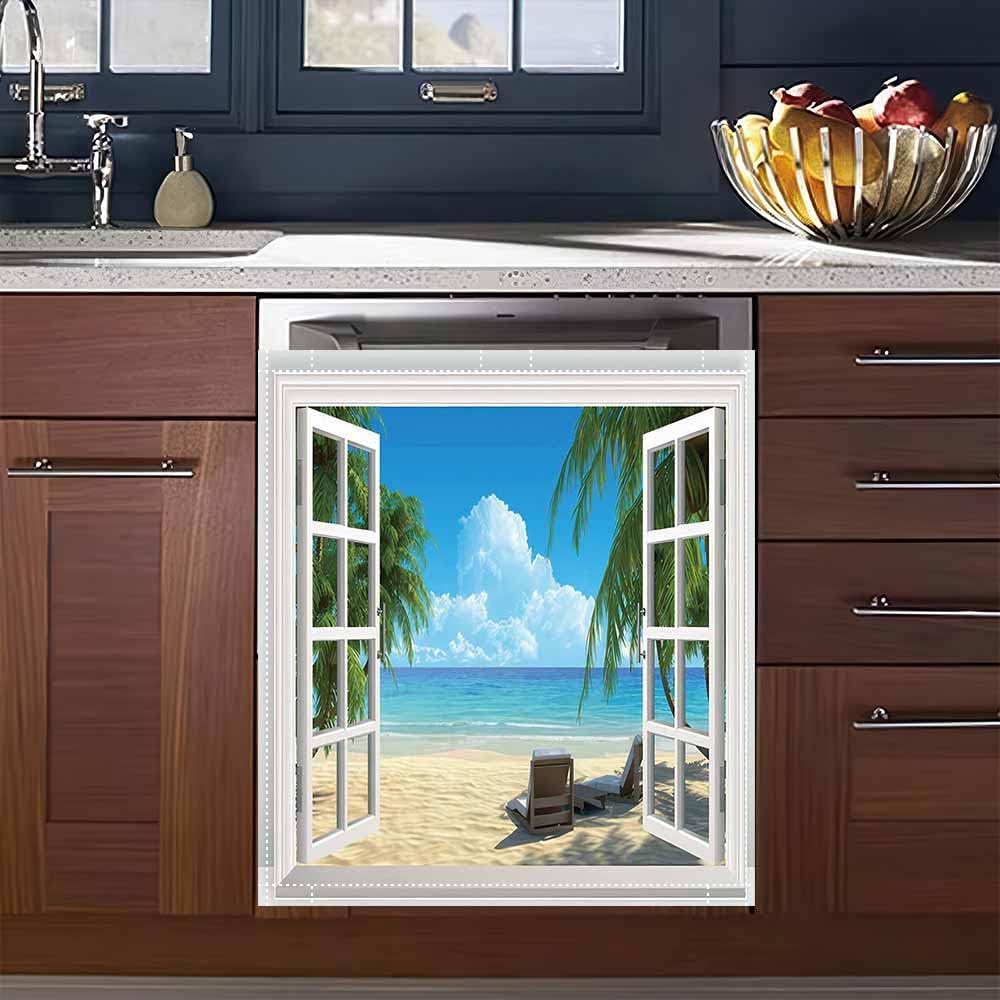 Imanes tropicales para ventana y cubiertas lavavajillas