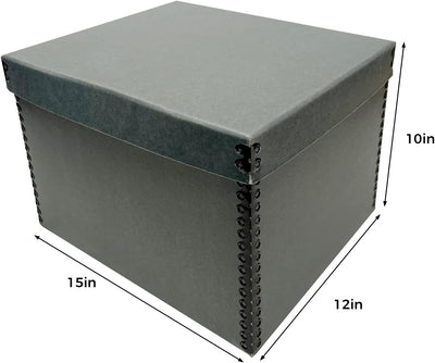 Caja almacenamiento discos 12x15x10pulg duradera documentos fotos