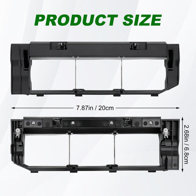 Protectores cepillo trasero para Roborock E4 E5 S4 S5 S6 Max Negro