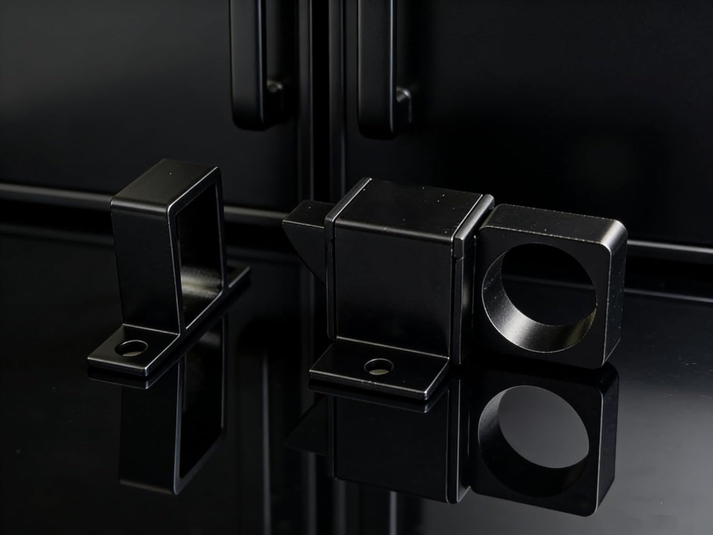 Cerradura automática para puerta de aluminio con pasador de resorte