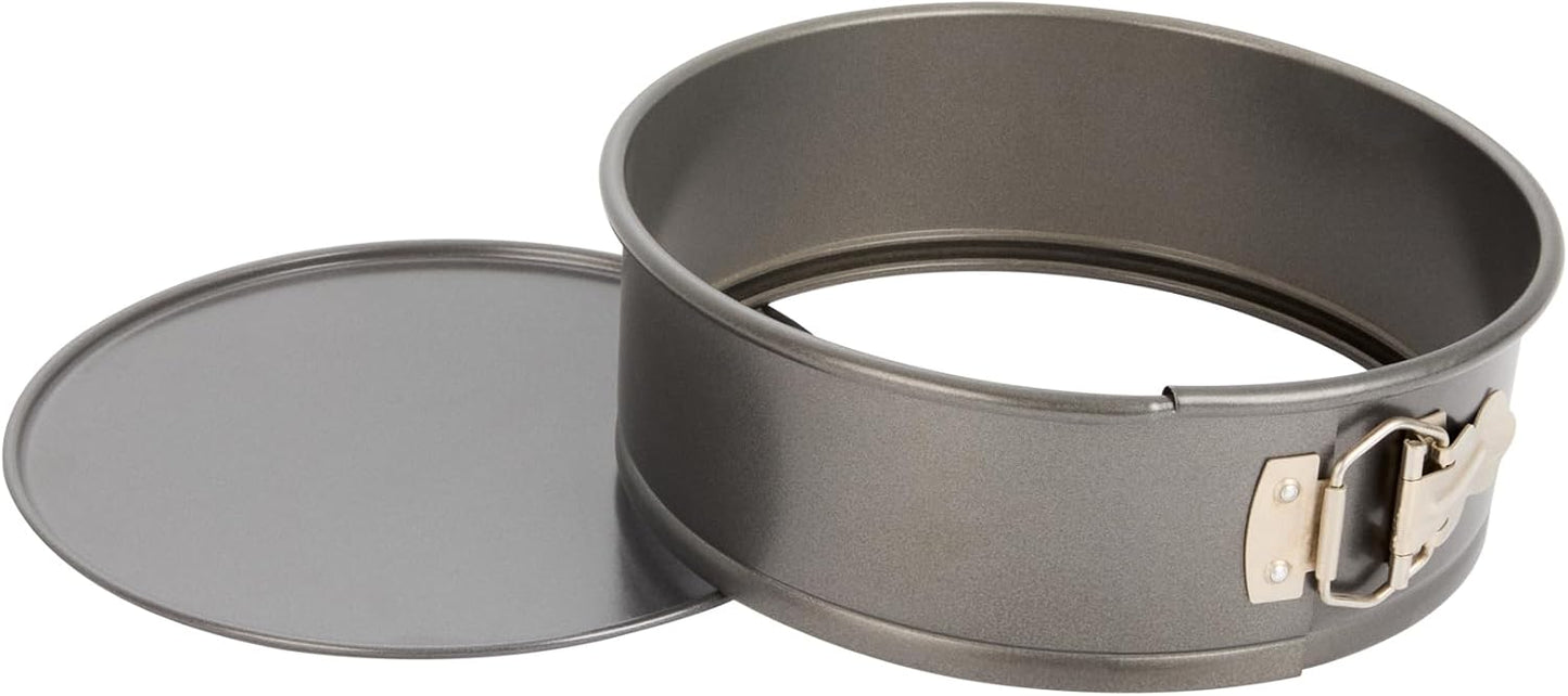 Molde Pastel Antiadherente 9pulg Acero Aluminizado Gris