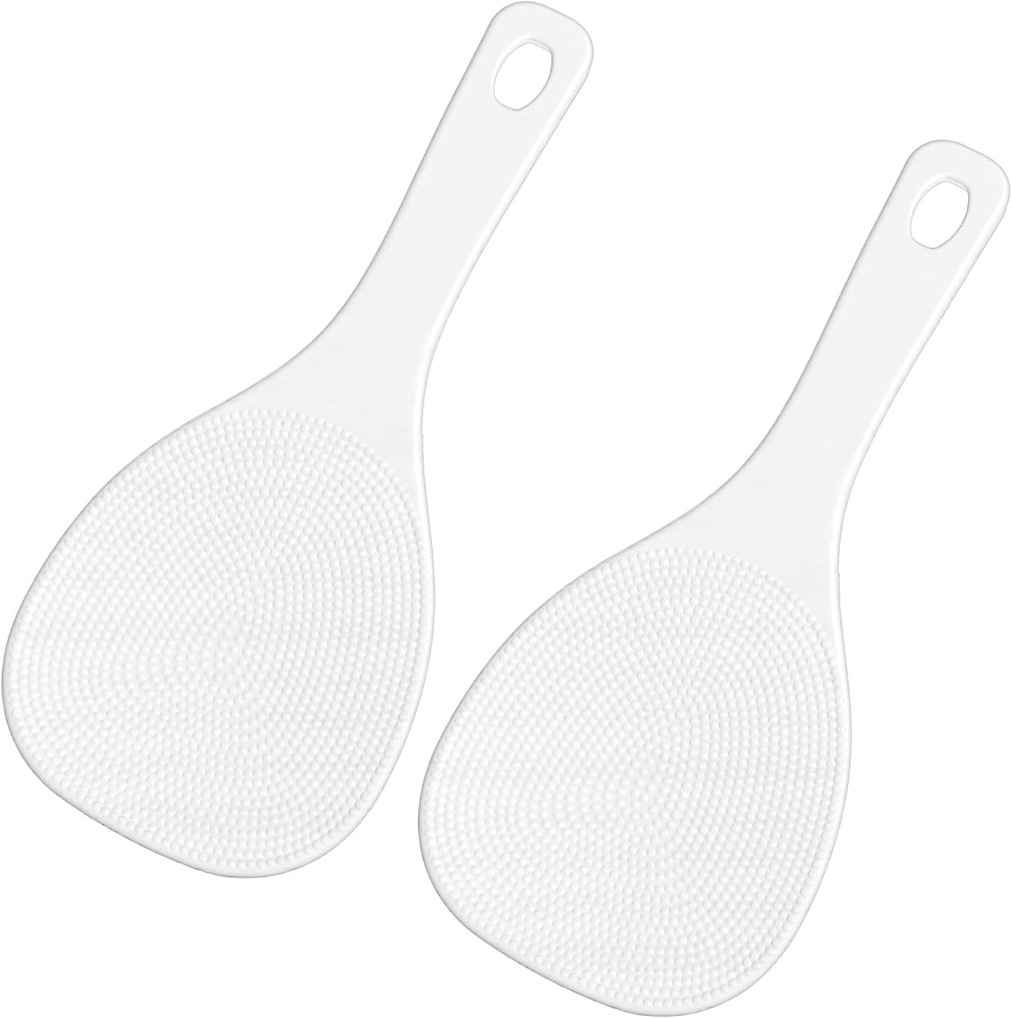 Set de espátulas y cucharas para arroz Mabor sin adherir de plástico blanco