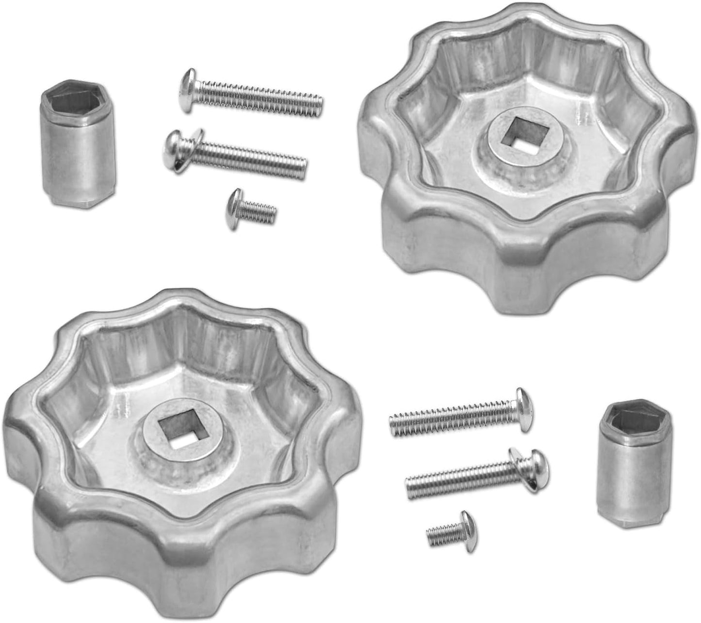 2 Manijas grifo exterior comp Danco 10006 ajustables con adaptador