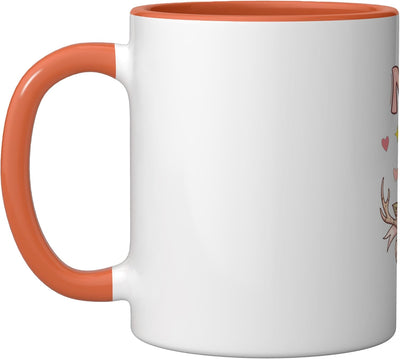 Taza Cerámica Familia Cocodrilos Flores para Mamá