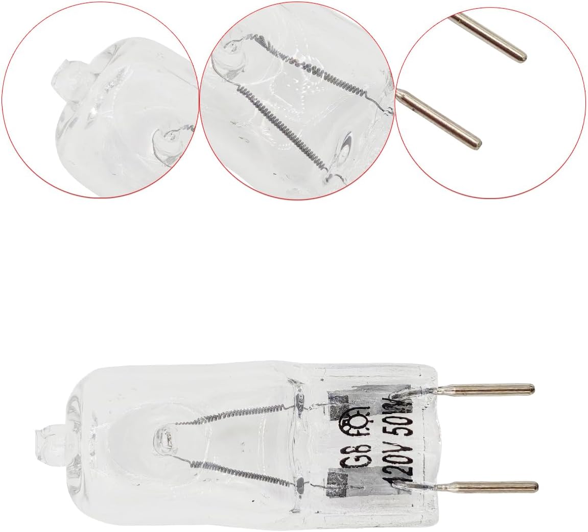 8 Bombillas Halógenas Microondas 130V 50W Comp GE CVM DVM HVM JNM