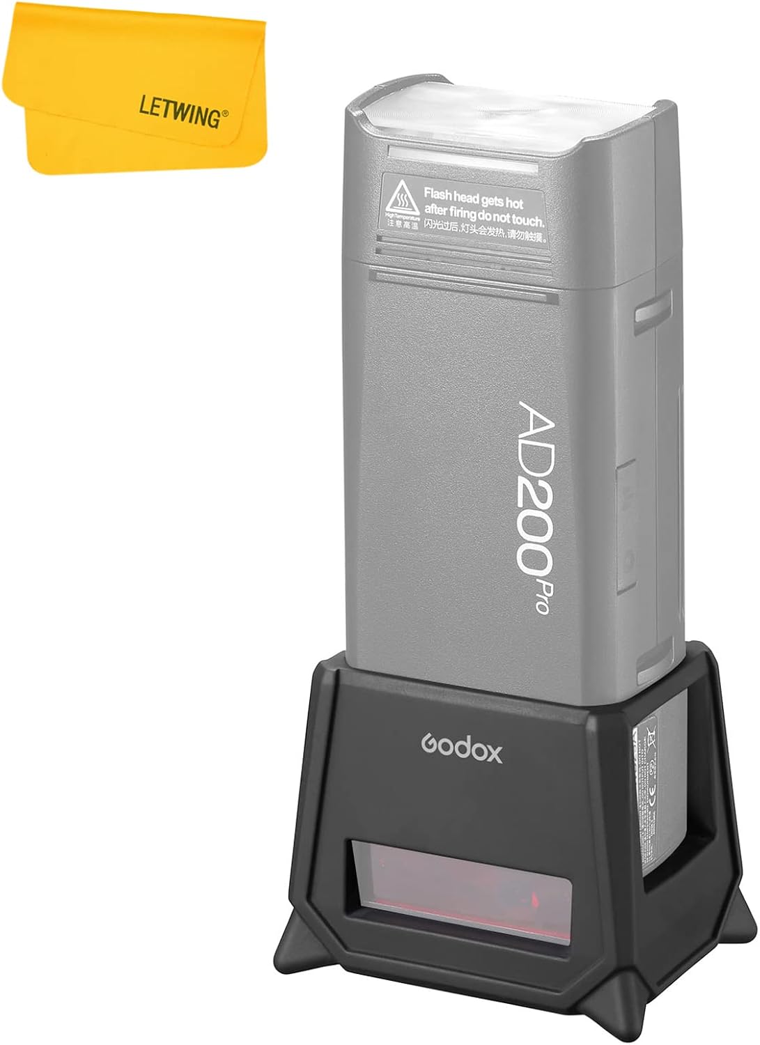 Funda silicona AD200 Pro para pantalla y soporte luz piso