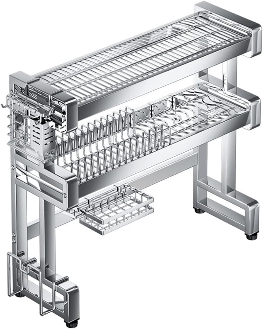 Escurridor acero inox para fregadero capacidad grande