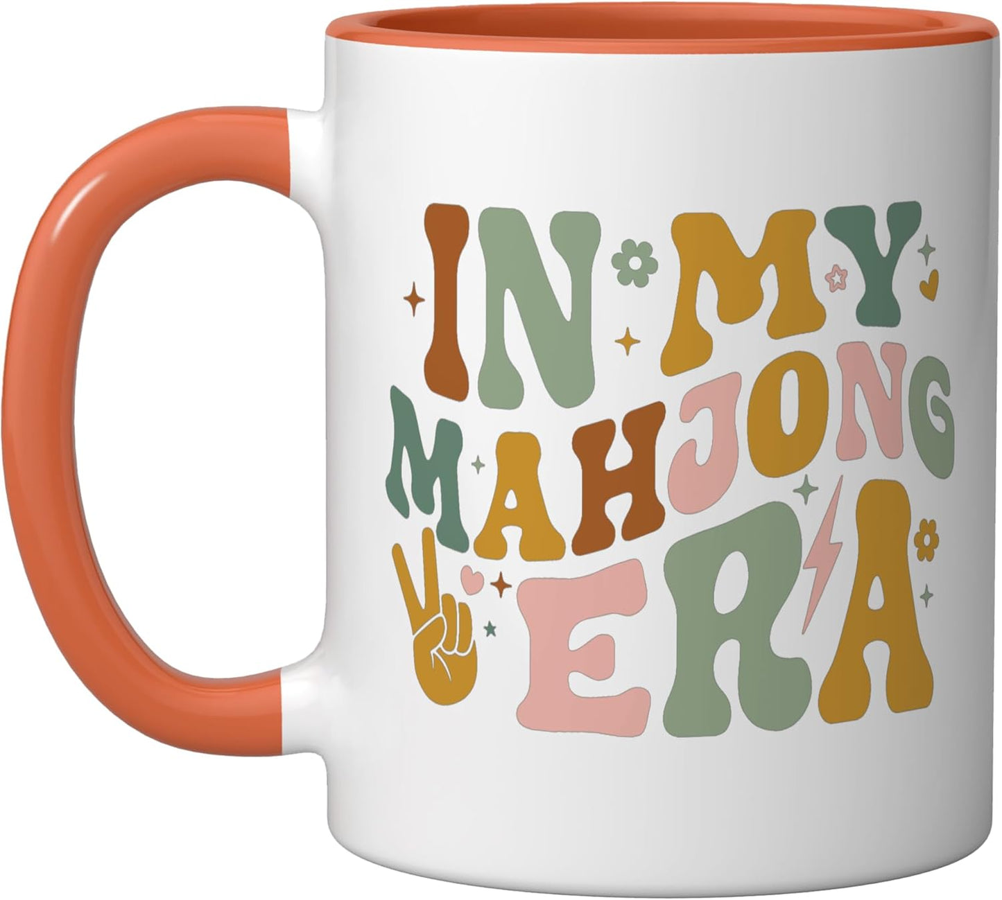 Taza Cerámica Juego Mahjong Azul/Blanco