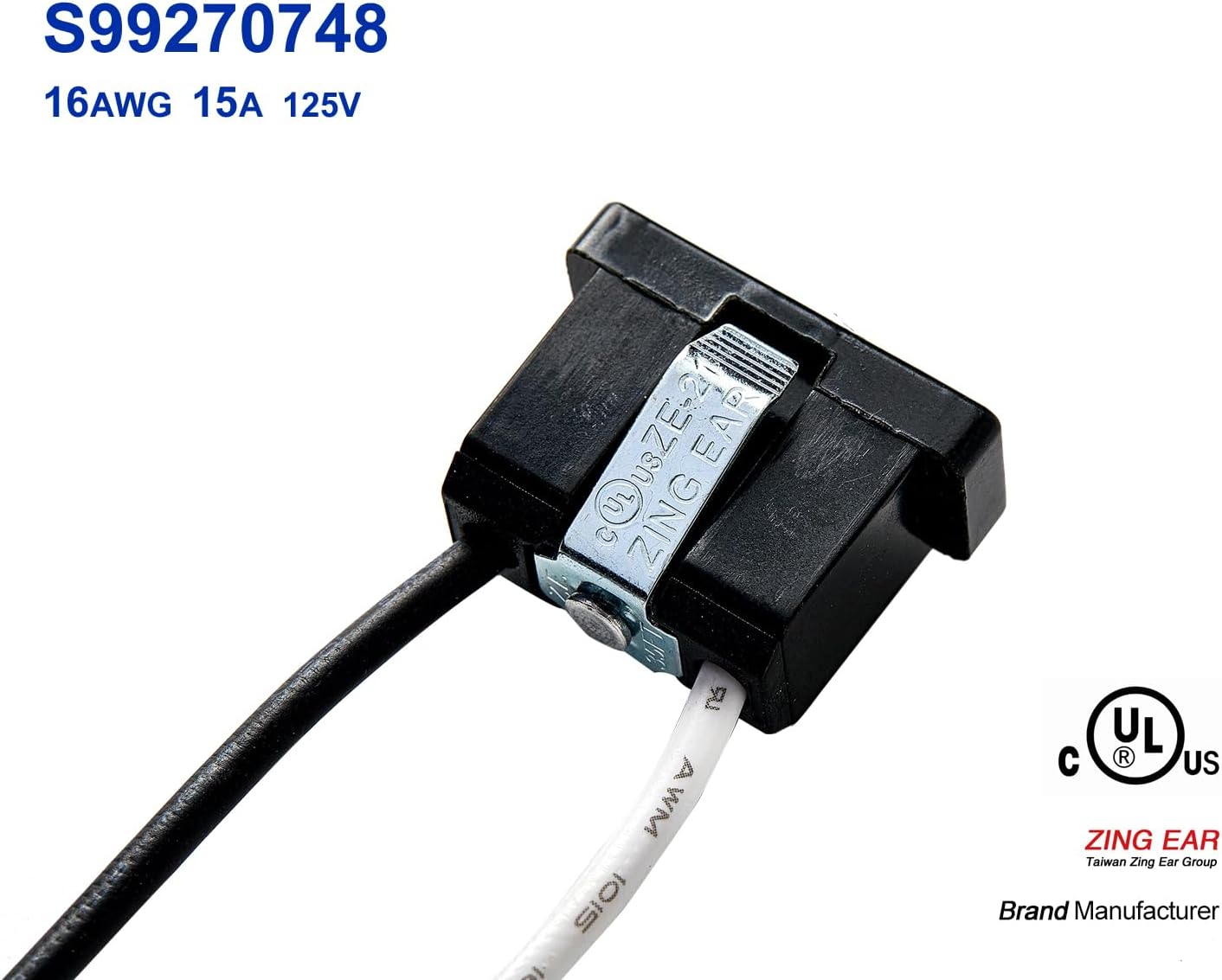 Receptáculo para extractor 15A 125V 16AWG