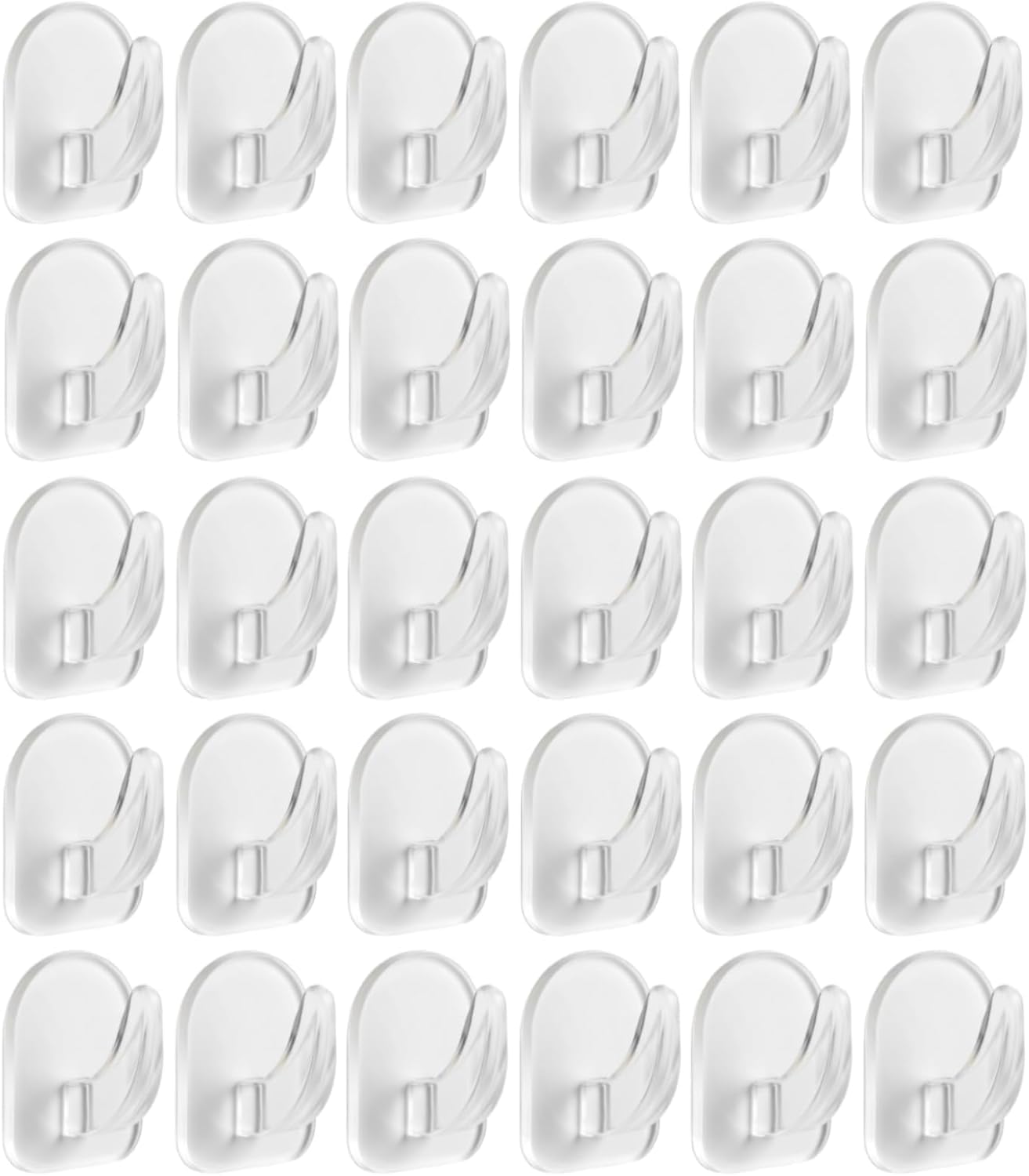 Pack 20 Ganchos Adhesivos Invisibles Pared Transparente