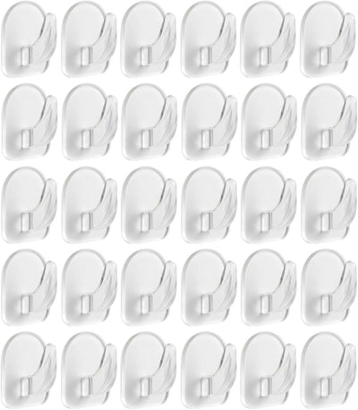Pack 20 Ganchos Adhesivos Invisibles Pared Transparente