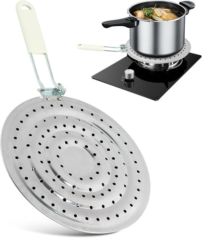 Difusor calor estufa gas acero inox con asa