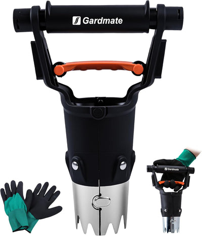 Herramienta plantar bulbos acero inox con mango ergonómico