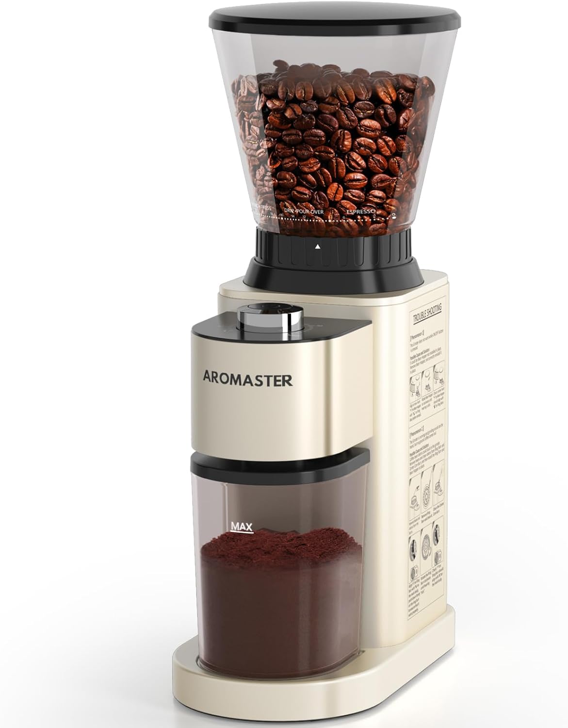 Molinillo café con 48 ajustes acero inox antiestático