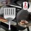 Espátula parrilla acero inox 3 lados mango antideslizante