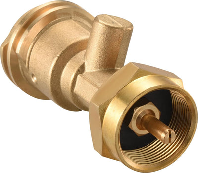 Adaptador tanque propano 1lb conector latón uso emergencia