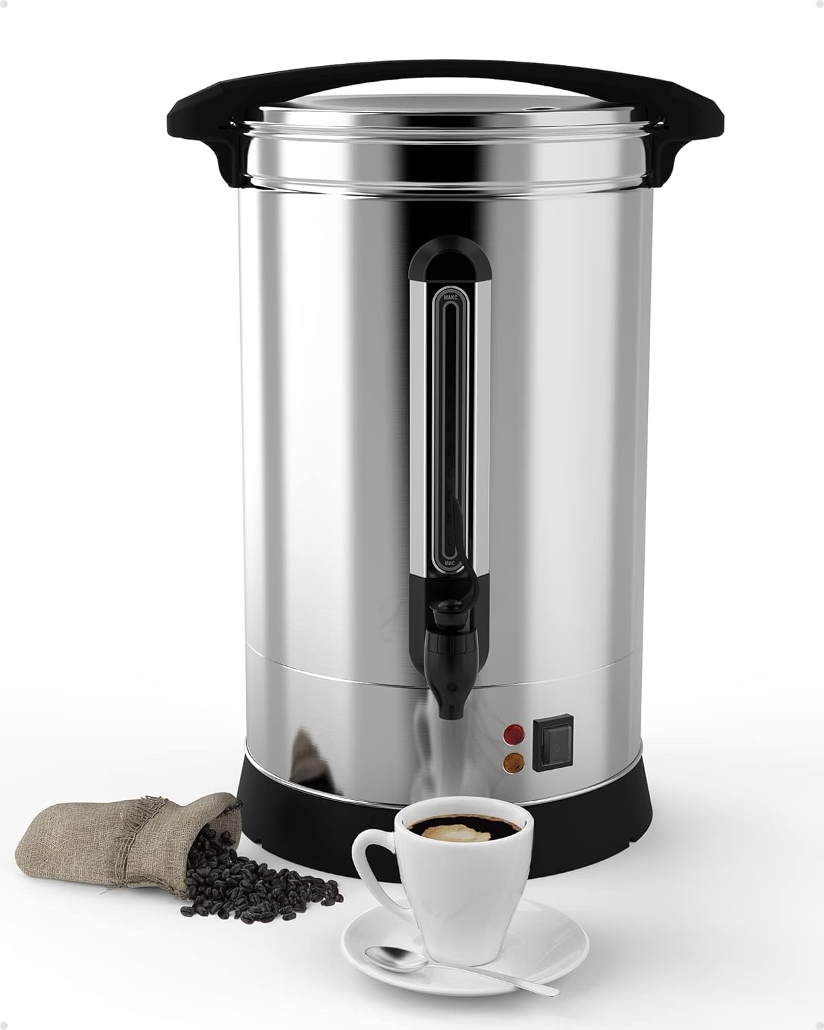 Urna café 14L acero inox 304 100 tazas temp ajustable