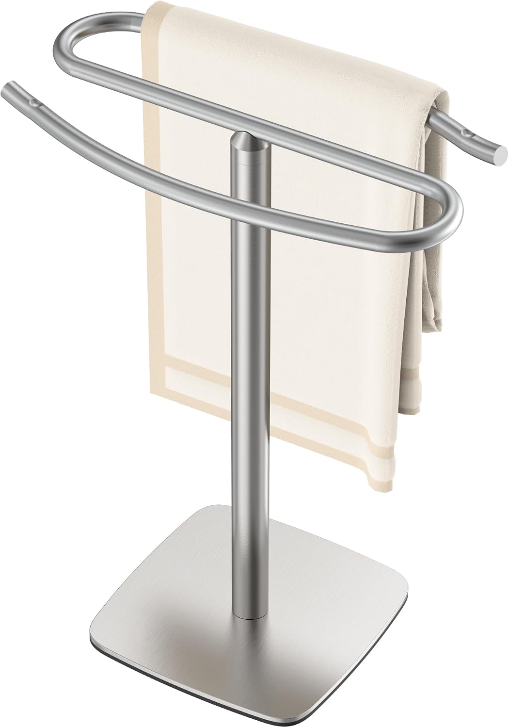 Toallero pie acero inox níquel cepillado 12pulg