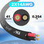 Cable eléctrico 2 conductores UL 15pies negro