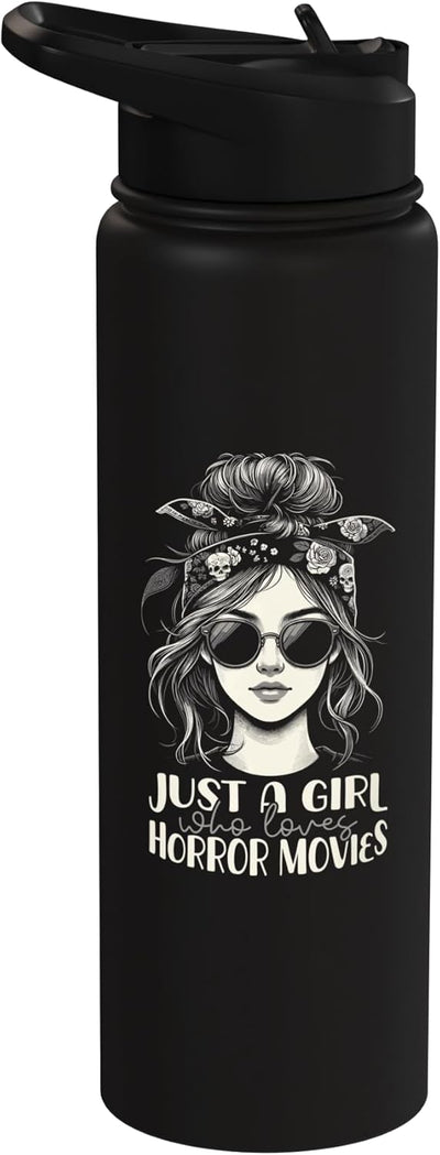 Botella agua acero inox vintage para amantes del cine de terror