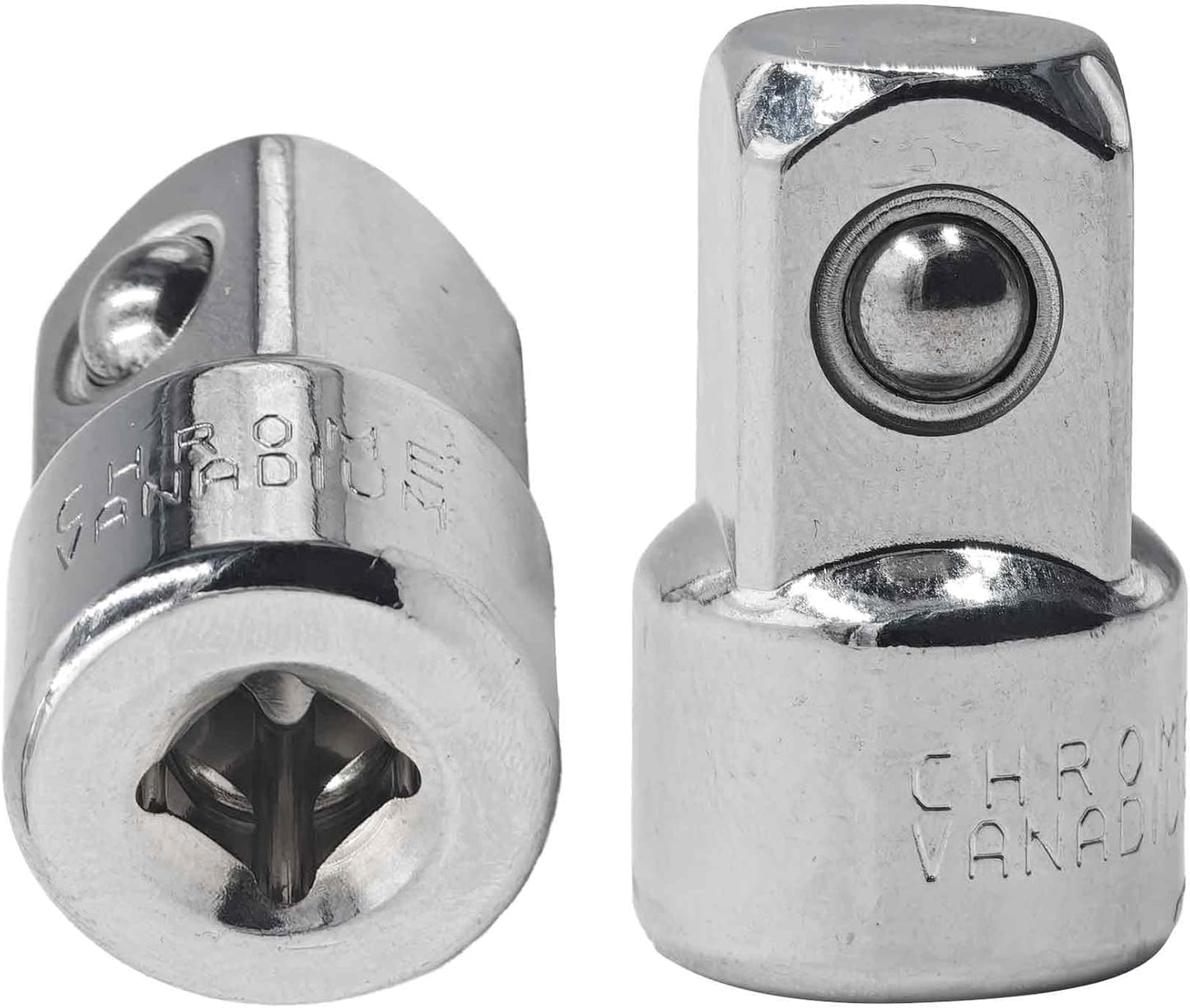 Adaptadores enchufe 1/4 pulg hembra a 1/2 pulg macho acero CR-V