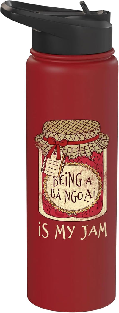 Botella de agua acero inoxidable aislada con frases divertidas para Madres Día