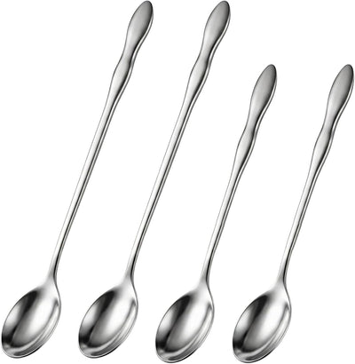 Set 4 Cucharas Té Helado Acero Inox 7.9x10.3pulg