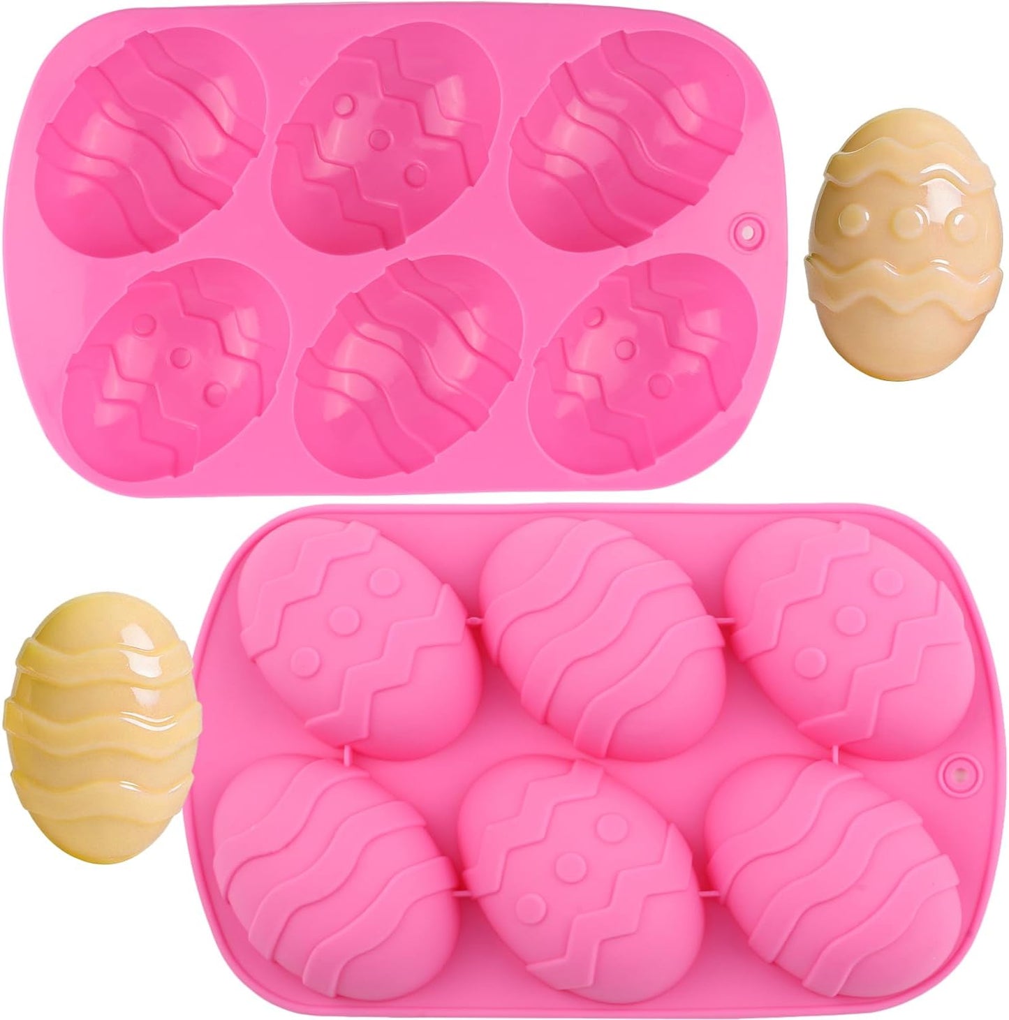 Moldes silicona 6 cavidades para dulces Pascua y cupcakes