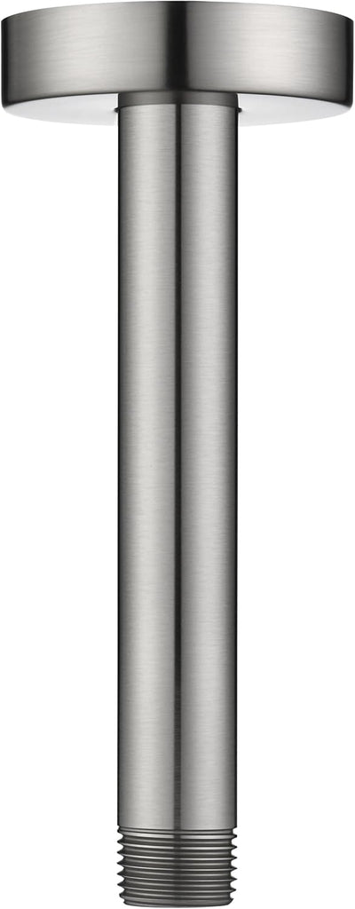 Brazo ducha tipo lluvia acero inox 6pulg montaje techo