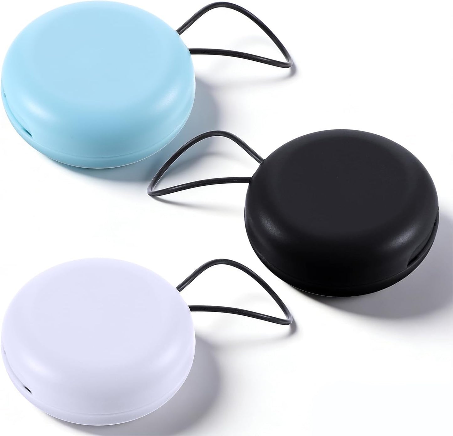 Caja para tapones de oído ABS portátil con cuerda